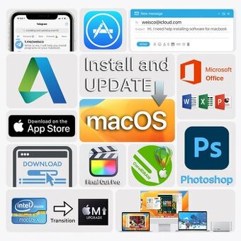 Instalace programů pro Apple M, Photoshop MacOS Adobe Office