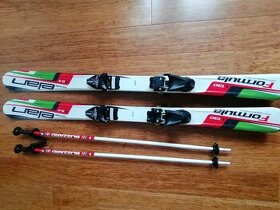 Sjezdové lyže Elán 130cm Junior + hůlky Blizzard - 1