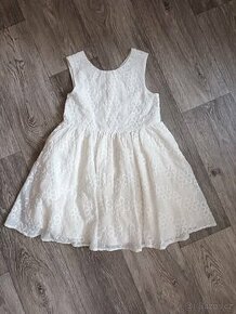 Dětské bílé šaty, vel. 4 - 5 let
