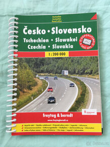 Česko, Slovensko, ČR, SR - automapa,autoatlas - NOVÁ