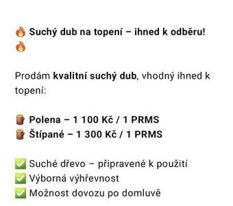 Dřevo do krbu a kamen