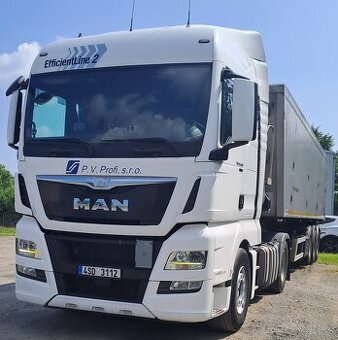 MAN TGX 18.480 + sklápěcí návěs Panav
