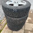 4x originál alu Audi se zimními pneu Dunlop