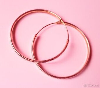 Pozlacené stříbrné náušnice