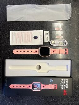 Chytré hodinky Carneo GuardKid+ 4G Platinum dětské růžové