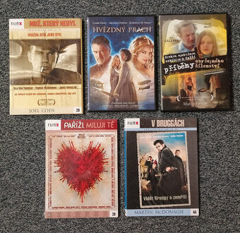 Prodám 5 skvělých filmů na DVD v krabičkách