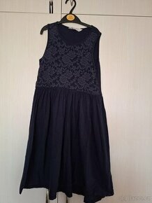 Modré společenské šaty H&M vel 122/128