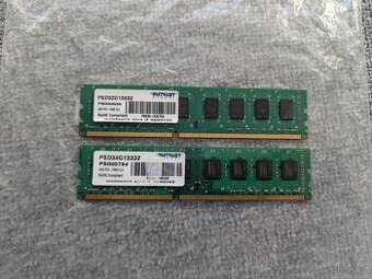 Operační paměť Patriot DDR3 2ks ( NEZNÁMÝ STAV )
