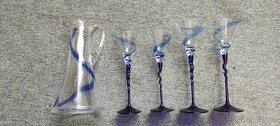 Sada 4 sklenic s karafou -  Bohemia Glass