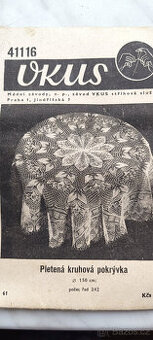 Popis pletené pokrývky o průměru 150 cm - viz fota