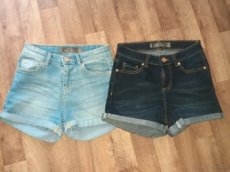 2x džínové kraťasy dívčí/dámské vel. 32