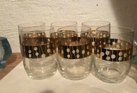 Skleničky staré vzor sada 6ks