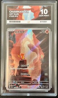 Charmander 168/165 Art Rare | ACE Grade 10 GEM MINT | Japan
