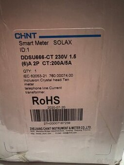 Solax DDSU666-CT Jednofázový 230v CT 200A/5A