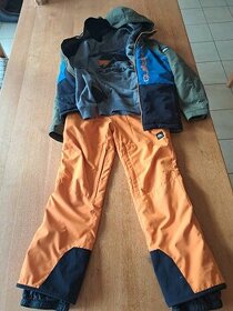 Chlapecká zimní bunda+kalhoty+mikyna QUIKSILVER, 12-14 let