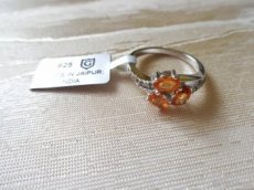 Ag prsten s mandarinským granátem - 1