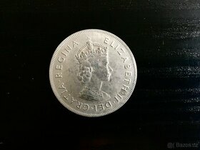 Stříbrná mince One Crown Bermuda 1959