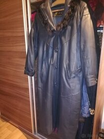 Kožený kabát se zimní vložkou - 1