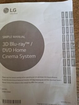 Prodám LG Blue Ray domácí kino.