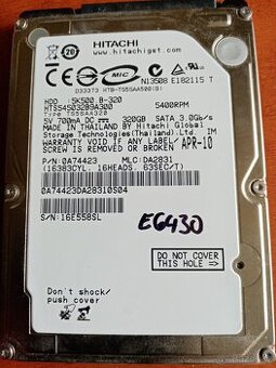HDD 2,5" Hitachi 320Gb