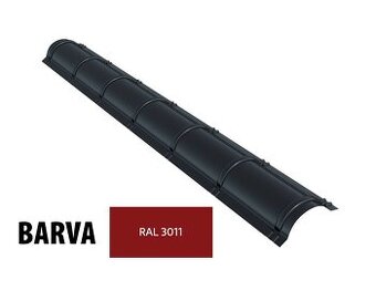 Blacho hřebenáč oblý vínová RAL3011 2 m