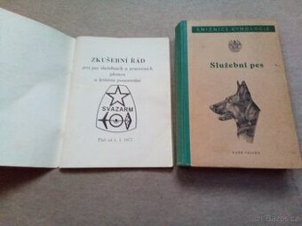 Služební pes -dvě knihy-výcvik
