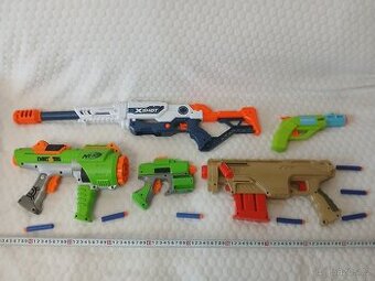 NERF pistolky atd cena je za 1 sestavu dle fotek