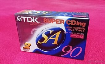 ŠPIČKOVÉ CHROME AUDIOKAZETY TDK SA90 - DVOJBALENÍ - NOVÉ