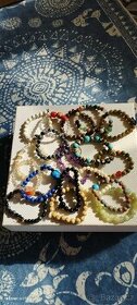 Mix náramky polodrahokamy a různé