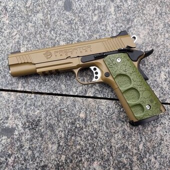 colt 1911 a klony asymetrické gripy pre airsoft GBB/Co2