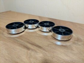 HiFi nohy, nožky ke komponentům. Stříbrné 4ks