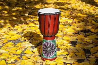 Africký buben Djembe 40 cm – mahagon, kozí kůže