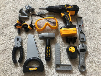 Dětské plastové nářadí s vrtačkou