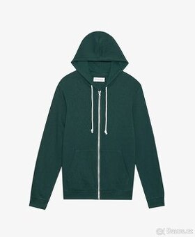Pánská mikina na zip s kapucí PIER ONE Tm.zelená XL NOVÁ