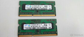 2x SODIMM Samsung 2GB DDR3 1Rx8 PC3 - 10600S-09-11-B2