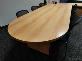Velký kancelářský stůl kam se vejde  6-7 lidí - 1