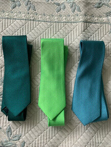Pánská kravata, zelená - 1