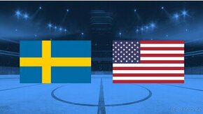 SWE - USA 2 lístky na hokej (Ostrava)
