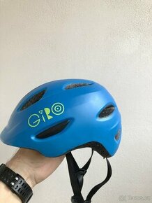 Cyklistická dětská přilba GIRO Scamp Mat Blue/Lime XS