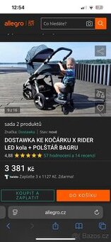 Sedátko za kočárek