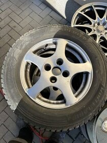 Litá kola r14, 4x100 , zimni pneu