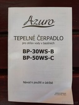 Prodám tepelné čerpadlo k bazénu