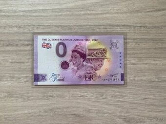 0 Euro Souvenir The Queen's Platinum / královna Alžběta