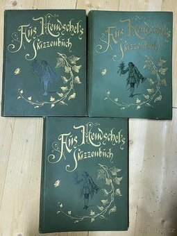 3x Aus A. Hendschel Skizzenbuch, kniha skic