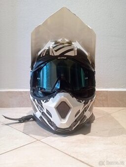 Moto helma vel. L + brýle - dobrý stav