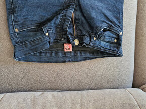 Dívčí kalhoty (džíny) 13-14let , 164cm , 2ks - 1