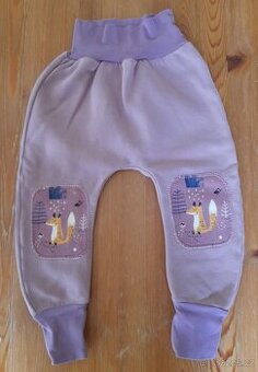 Dětské teplé baggy tepláčky rostoucí, vel. 86/98