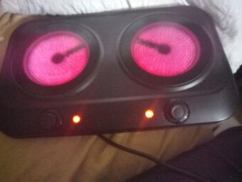 Elektrický vaříč Sencor, sklokeramický, 2 plotýnky