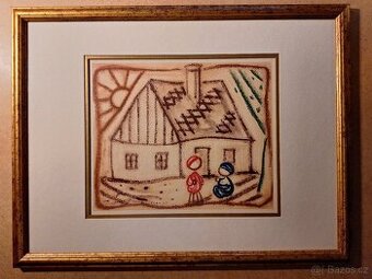 JOSEF ČAPEK - U naší chalupy - 1948 - signováno