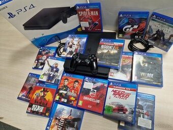 Playstation 4 slim + sony ovl. + hra battlefield+ krabice